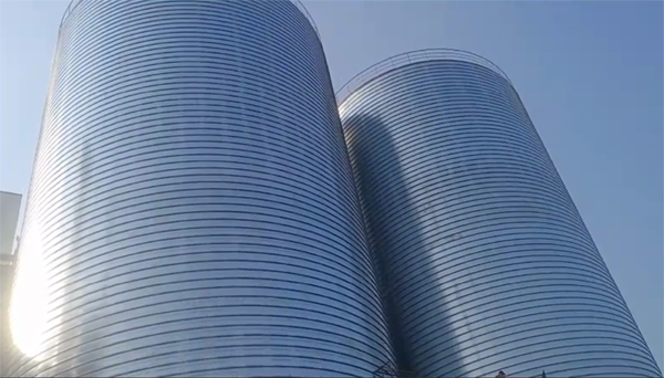 崂山2座混凝土高架卷板仓